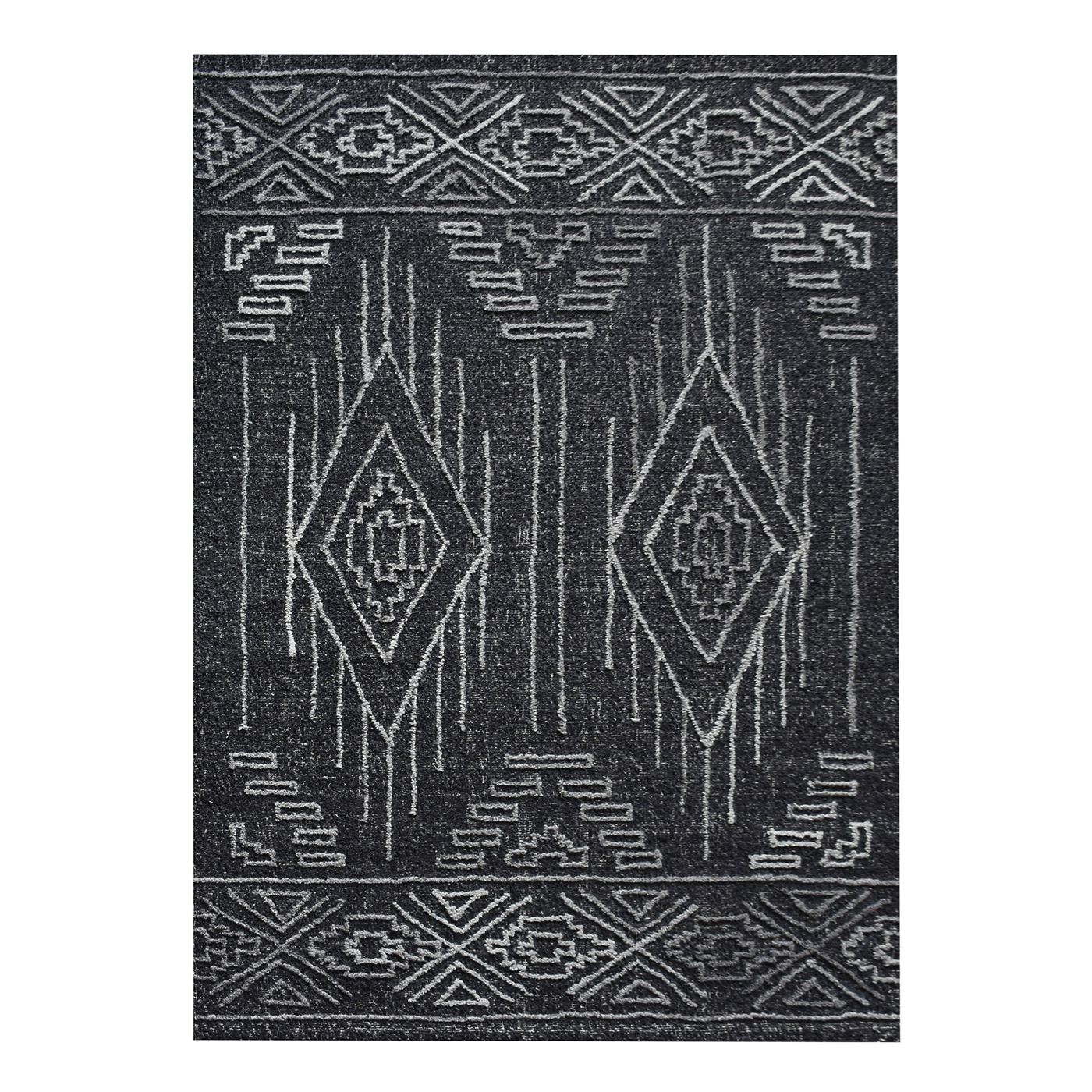 Area Rug, Bedroom Rug, Living Room Rug, Living Area Rug, Indian Rug, Office Carpet, Office Rug, Shop Rug Online, Wool, Charcoal, Hand woven, All Loop, Traditional