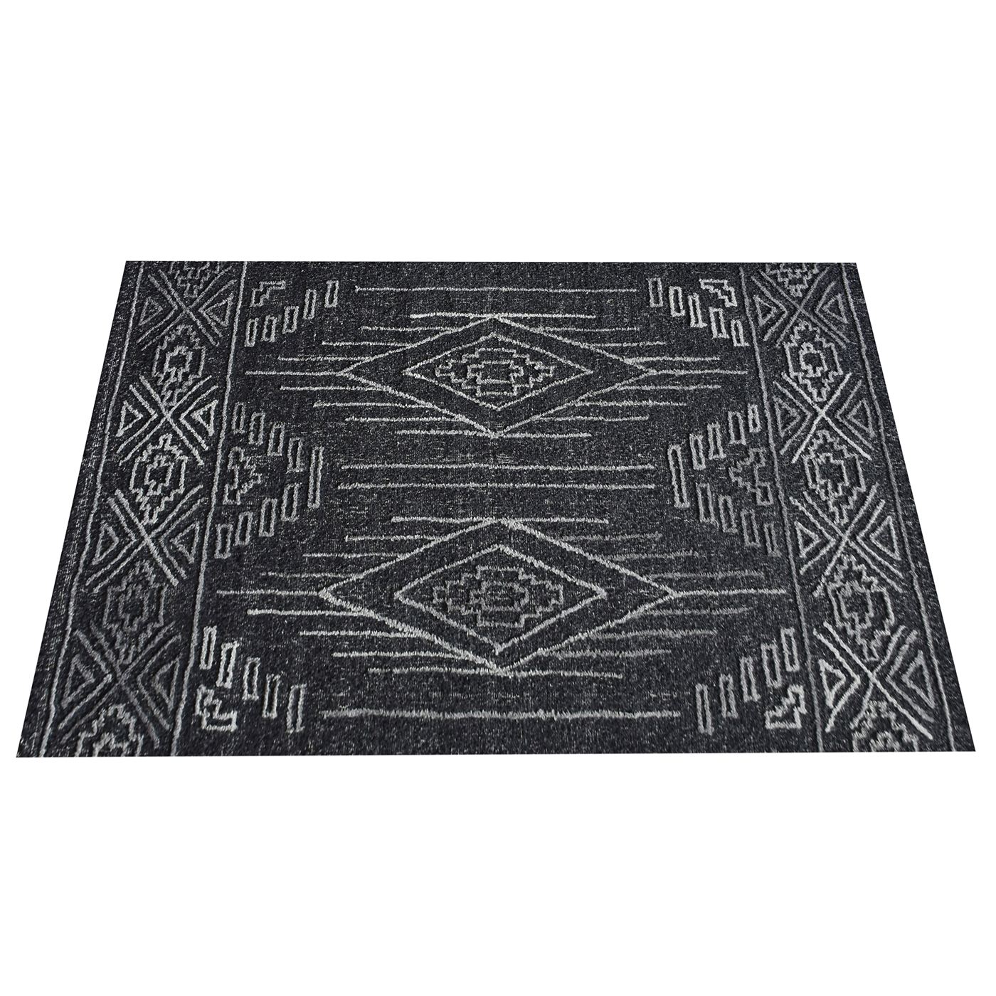 Area Rug, Bedroom Rug, Living Room Rug, Living Area Rug, Indian Rug, Office Carpet, Office Rug, Shop Rug Online, Wool, Charcoal, Hand woven, All Loop, Traditional