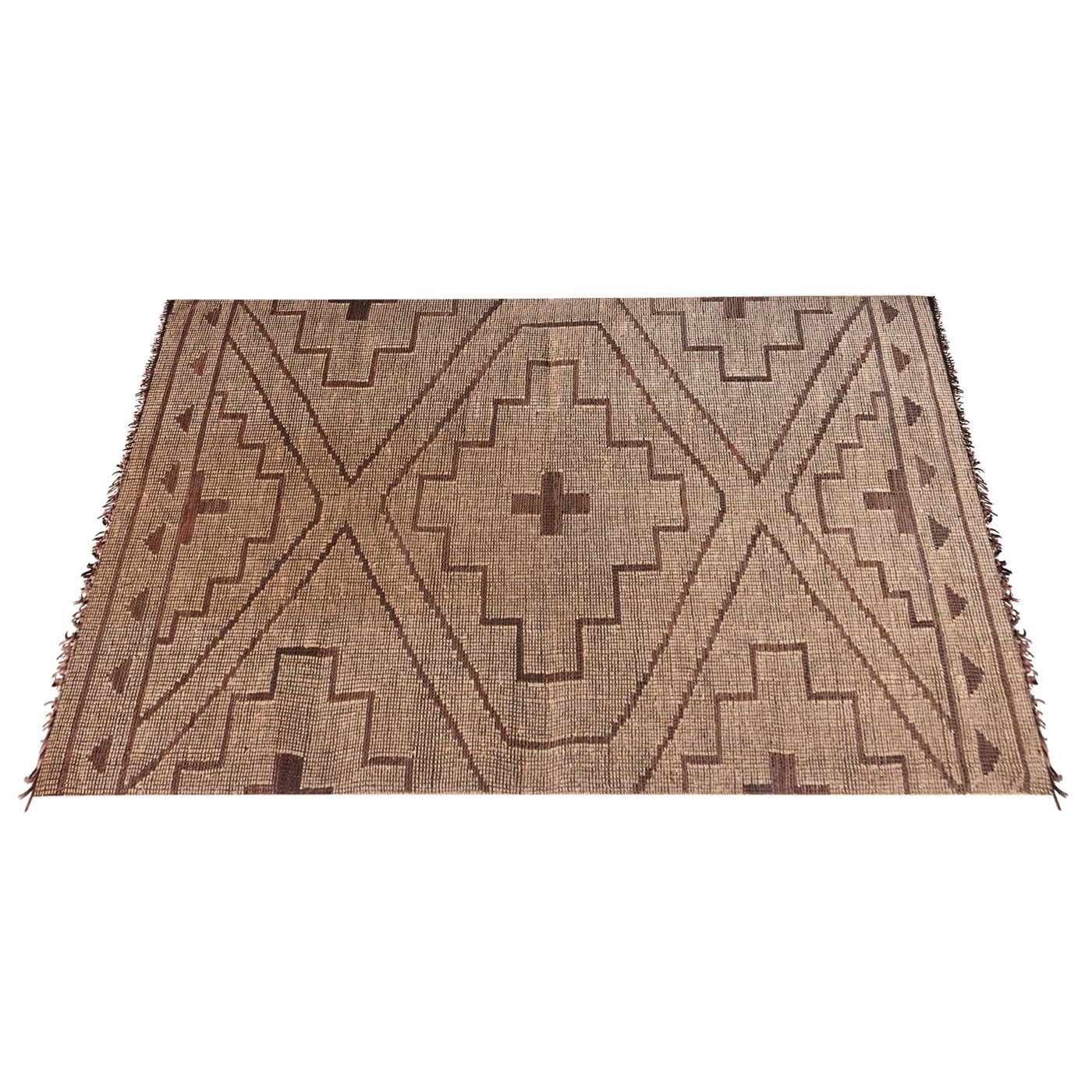 Area Rug, Bedroom Rug, Living Room Rug, Living Area Rug, Indian Rug, Office Carpet, Office Rug, Shop Rug Online, Jute, Leather, Natural, Brown, Punja, Flat Weave, tribal