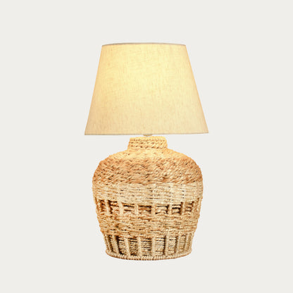 VALORA TABLE LAMP - MEDIUM NATURAL - HAND MADE - JUTE