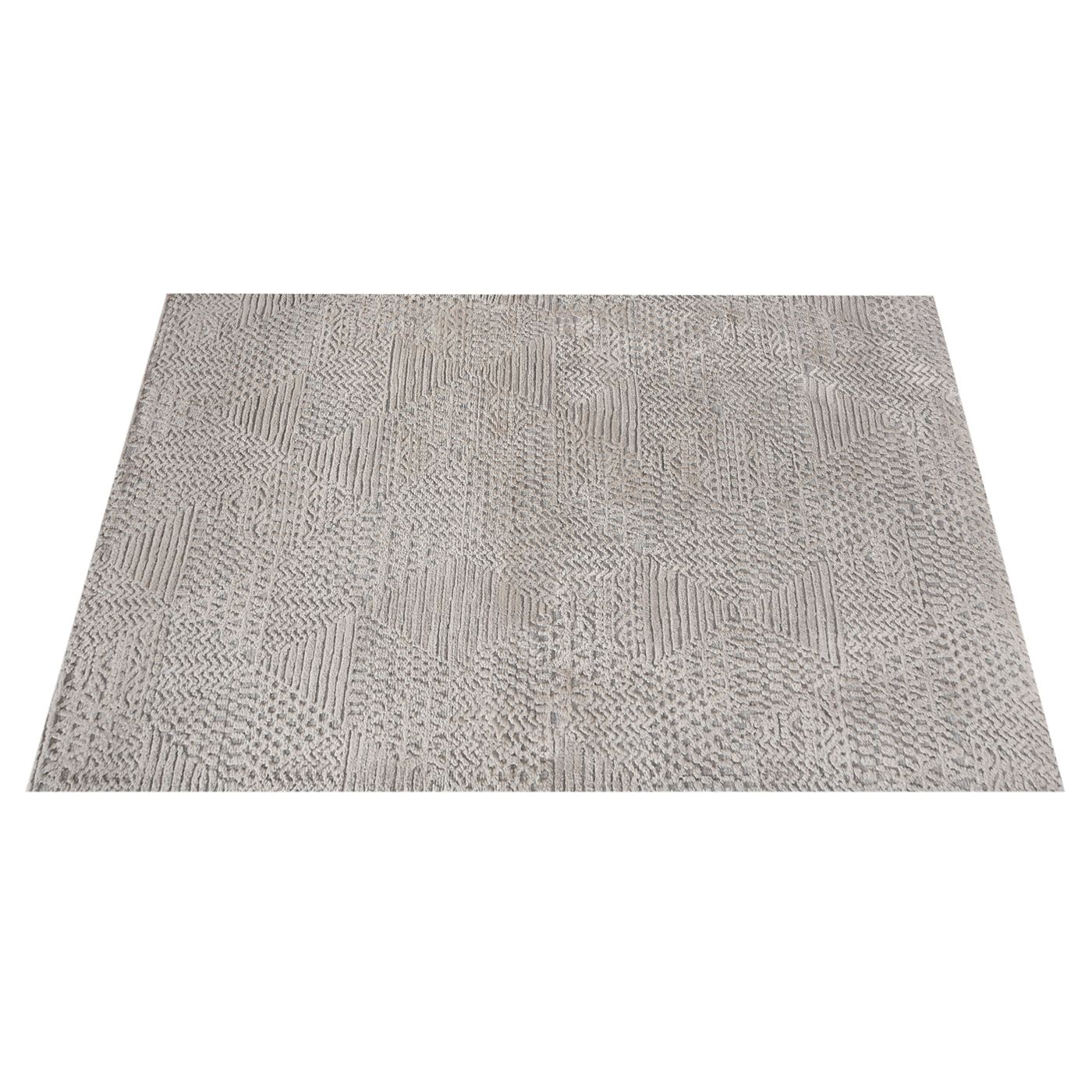 Area Rug, Bedroom Rug, Living Room Rug, Living Area Rug, Indian Rug, Office Carpet, Office Rug, Shop Rug Online, Micro Fiber Polyester, Grey, Circular Knitting, Cut And Loop, intricate