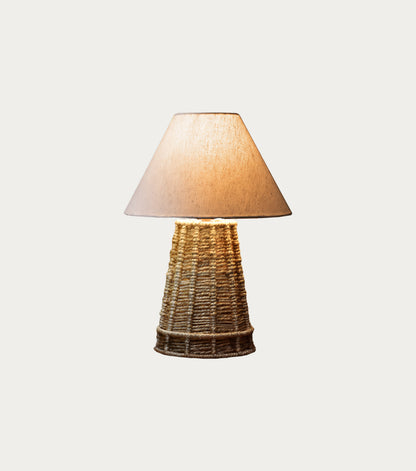 ROSEWICK LAMP - BEIGE - HAND MADE - JUTE