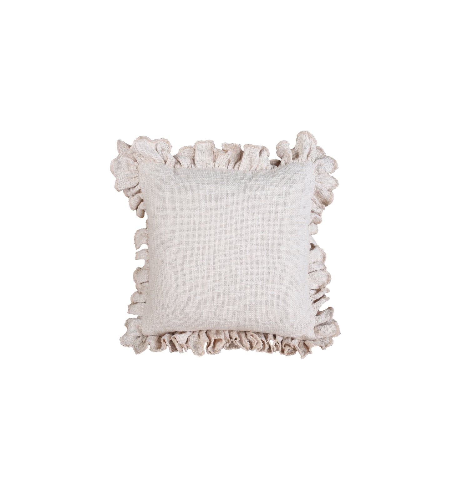 VASLUI CUSHION - COTTON - IVORY - HANDMADE