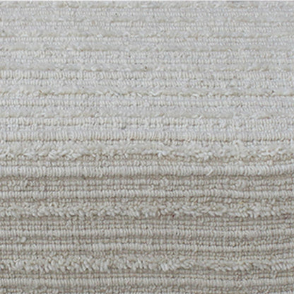 Vesoul Bench, Wool, Polyester, Natural White, Hand woven, Cut And Loop