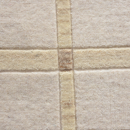 VIMMA RUG - WOOL - HAND WOVEN - IVORY/BEIGE