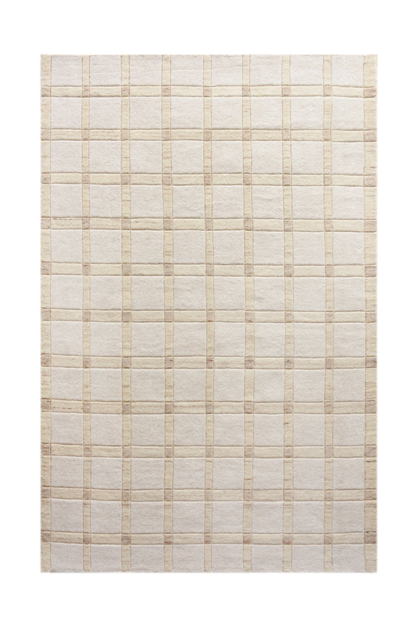 VIMMA RUG - WOOL - HAND WOVEN - IVORY/BEIGE