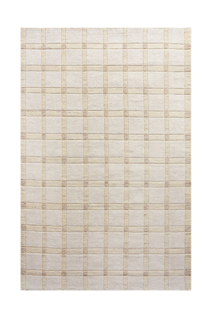 VIMMA RUG - WOOL - HAND WOVEN - IVORY/BEIGE