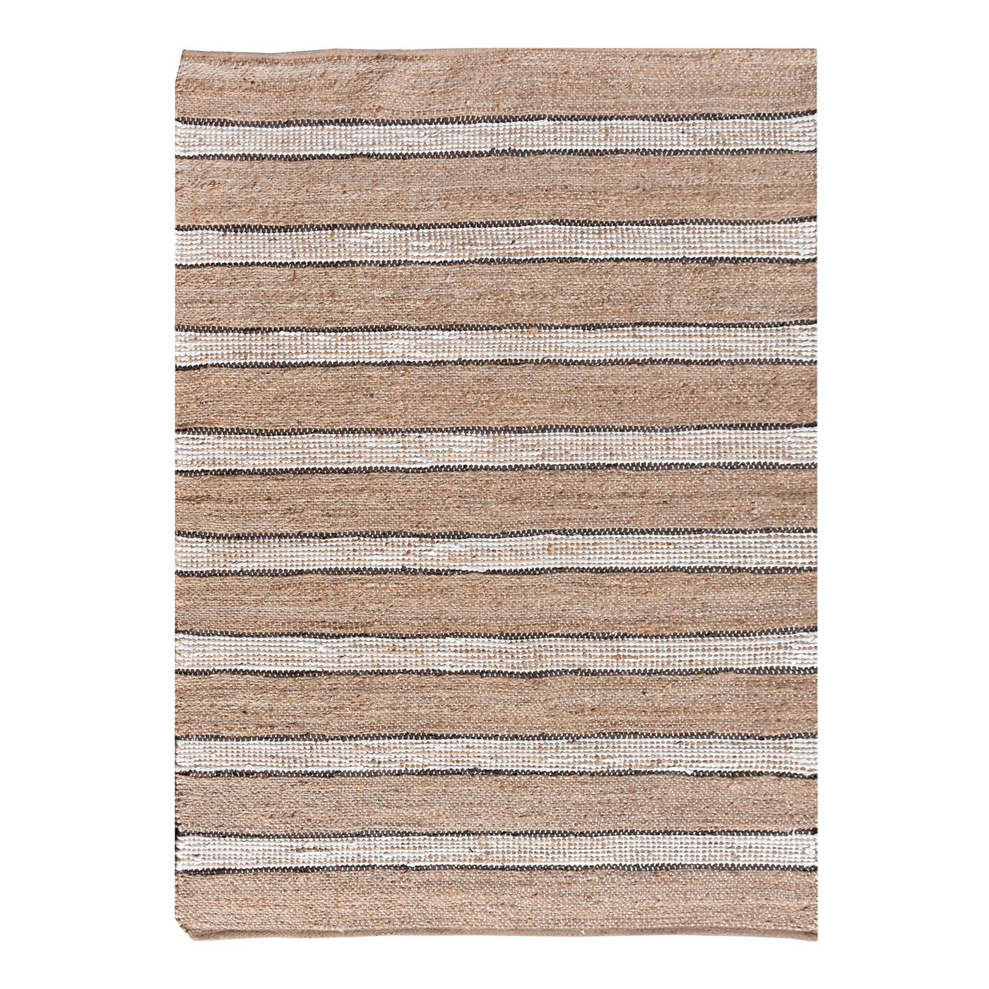 Area Rug, Bedroom Rug, Living Room Rug, Living Area Rug, Indian Rug, Office Carpet, Office Rug, Shop Rug Online, Hemp, Leather, Polyester, Natural, Brown, Pitloom, Flat Weave, Stripe