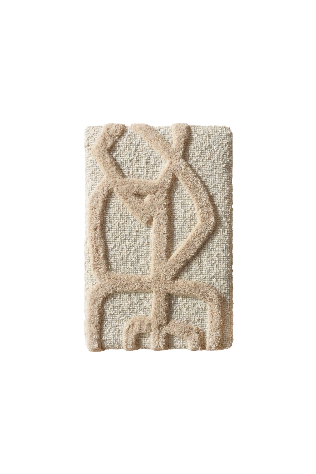 VINTOND WALL ART AND YATENO WALL ART - IVORY/LIGHT BEIGE - HAND TUFTED - WOOL & MDF