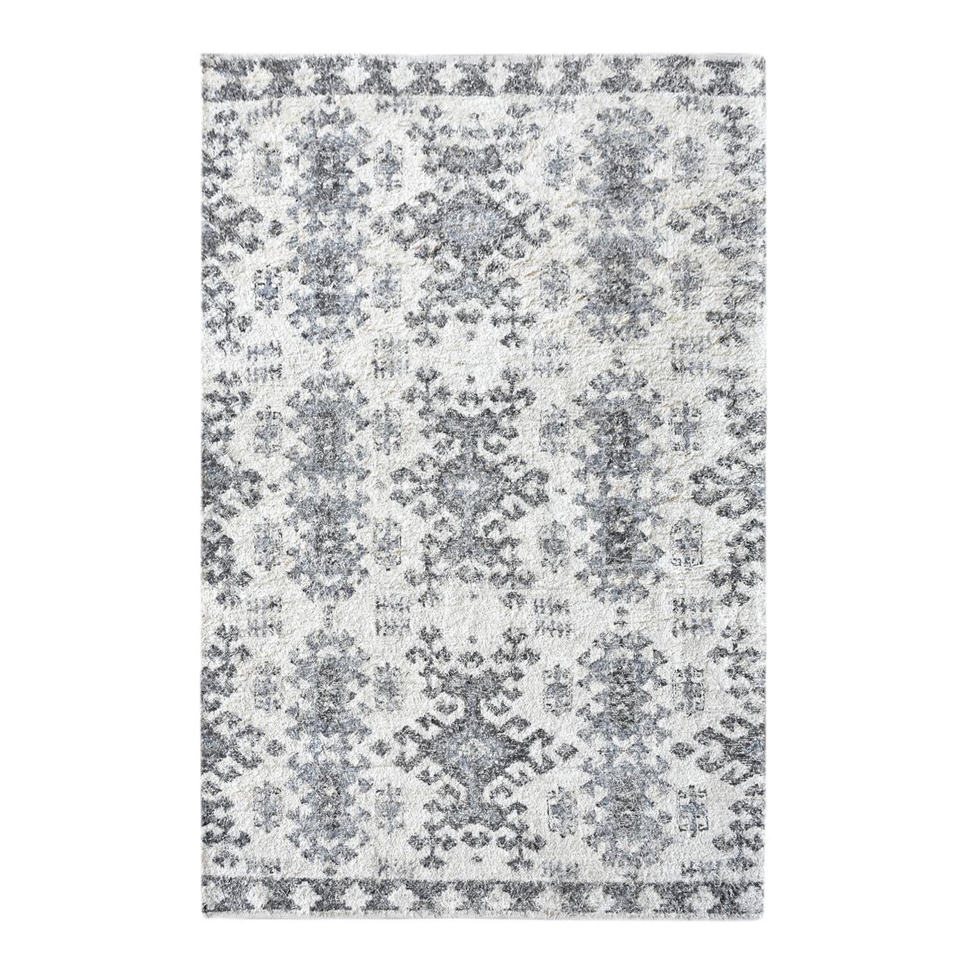 Area Rug, Bedroom Rug, Living Room Rug, Living Area Rug, Indian Rug, Office Carpet, Office Rug, Shop Rug Online, Recycled Cotton, Printed, Natural White, Grey, Hand knotted, All Cut, Printed