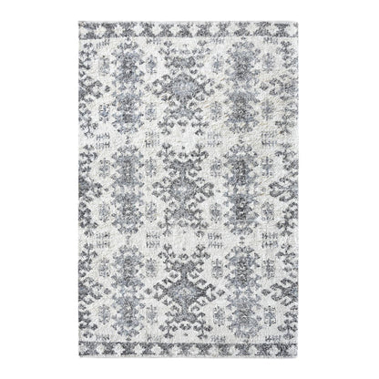 Area Rug, Bedroom Rug, Living Room Rug, Living Area Rug, Indian Rug, Office Carpet, Office Rug, Shop Rug Online, Recycled Cotton, Printed, Natural White, Grey, Hand knotted, All Cut, Printed