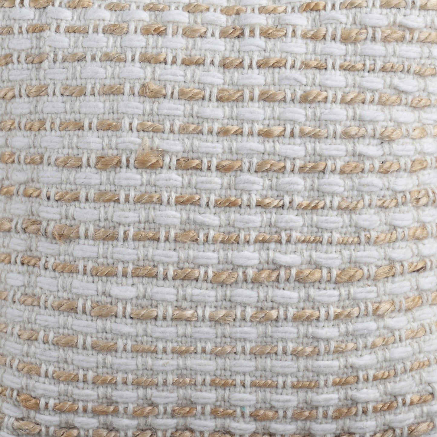 WEISZ CUSHION - JUTE/WOOL - IVORY/NATURAL - HANDWOVEN