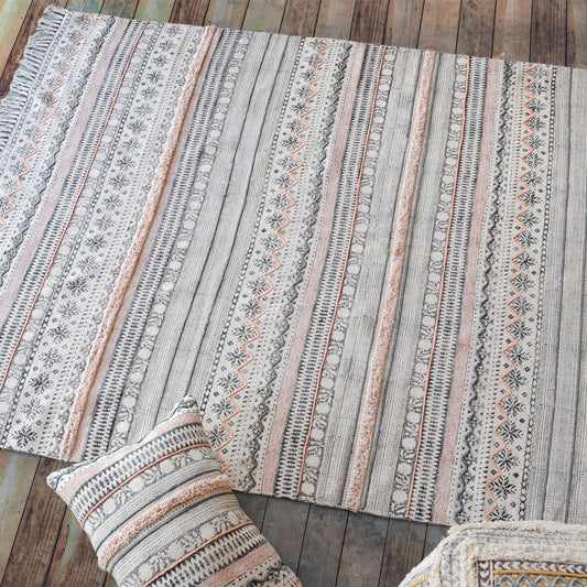 Area Rug, Bedroom Rug, Living Room Rug, Living Area Rug, Indian Rug, Office Carpet, Office Rug, Shop Rug Online, Nz Wool, Natural White, , Stripes