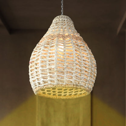WESTMORE LAMP - IVORY/NATURAL - HAND MADE - JUTE