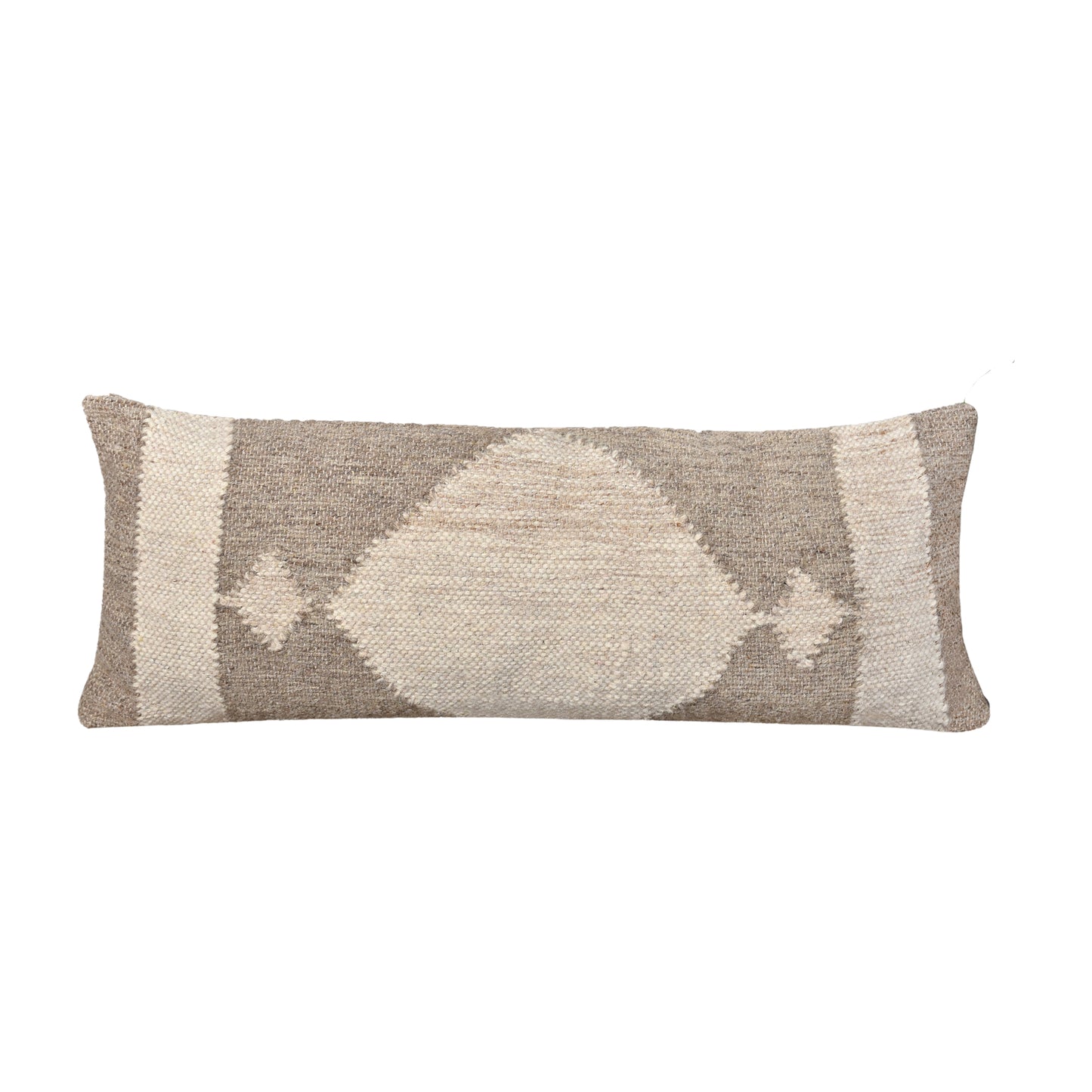 WIDDEN LUMBER CUSHION - IVORY/BEIGE - HANDWOVEN - WOOL