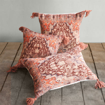 Wisla Pillow, Cotton, Printed, Multi, Pitloom, Flat Weave