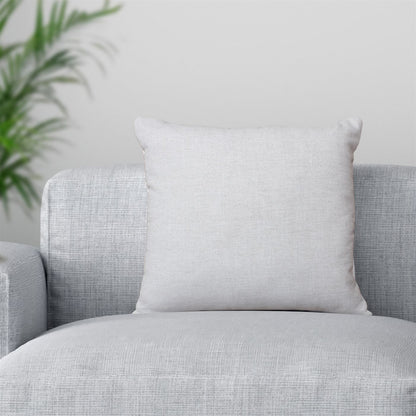 Xenan Cushion, Blended Fabric, Natural White, Machine Made, Flat Weave