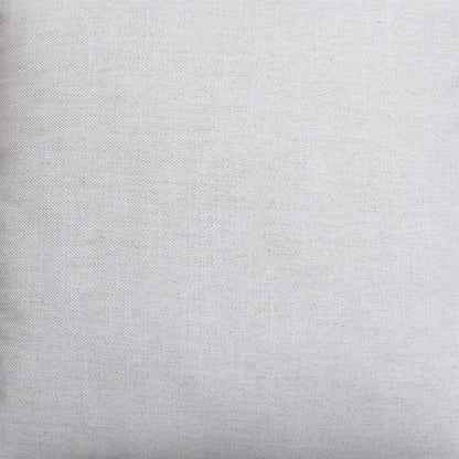 Xenan Cushion, Blended Fabric, Natural White, Machine Made, Flat Weave