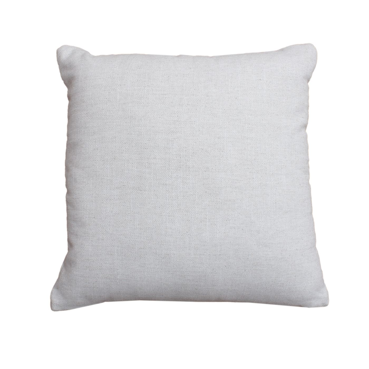 Xenan Cushion, Blended Fabric, Natural White, Machine Made, Flat Weave