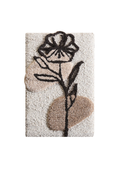 YALBA AND YARRAH WALL FRAME - IVORY/NATURAL - HANDWOVEN/OVER TUFTED - WOOL & WOOD FRAME