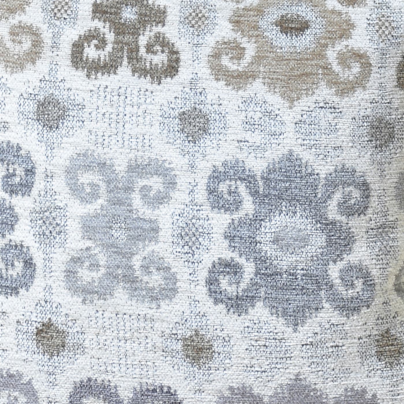 Zornis Pillow, Acrylic, Polyester, Grey, Natural, Jaquard Durry, Flat Weave