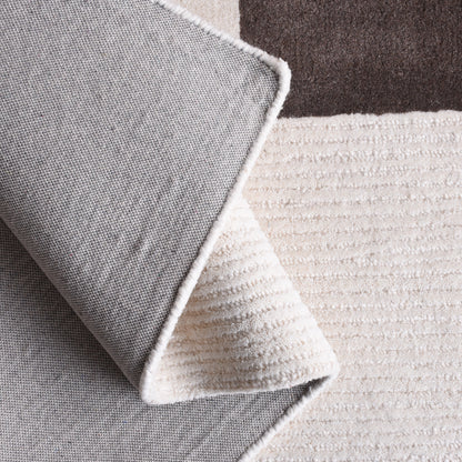 AKBION RUG - WOOL - HANDTUFTED - IVORY/LINEN