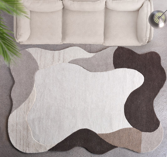 AMPARO RUG - WOOL - HANDTUFTED - IVORY/NATURAL