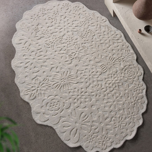 AURELIE RUG - IVORY - HAND TUFTED - WOOL