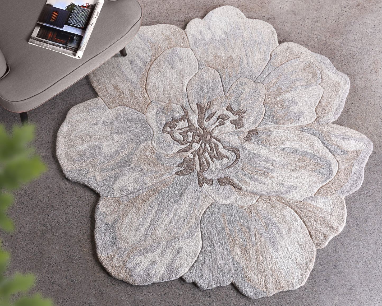 AVRAM RUG - IVORY/BEIGE/GREY - HAND TUFTED - WOOL