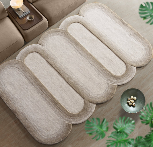 AVYAAN RUG - IVORY/NATURAL/BEIGE - HAND TUFTED - WOOL
