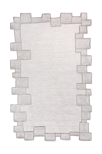 DROBETA RUG - IVORY/NATURAL/GREY - HAND TUFTED - WOOL