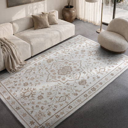 ELISIA-II RUG - IVORY/BEIGE - HAND TUFTED - WOOL