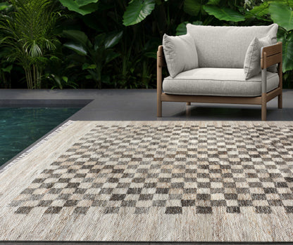 FENNEY RUG - BEIGE/GREY - PUNJA KELIM - PET