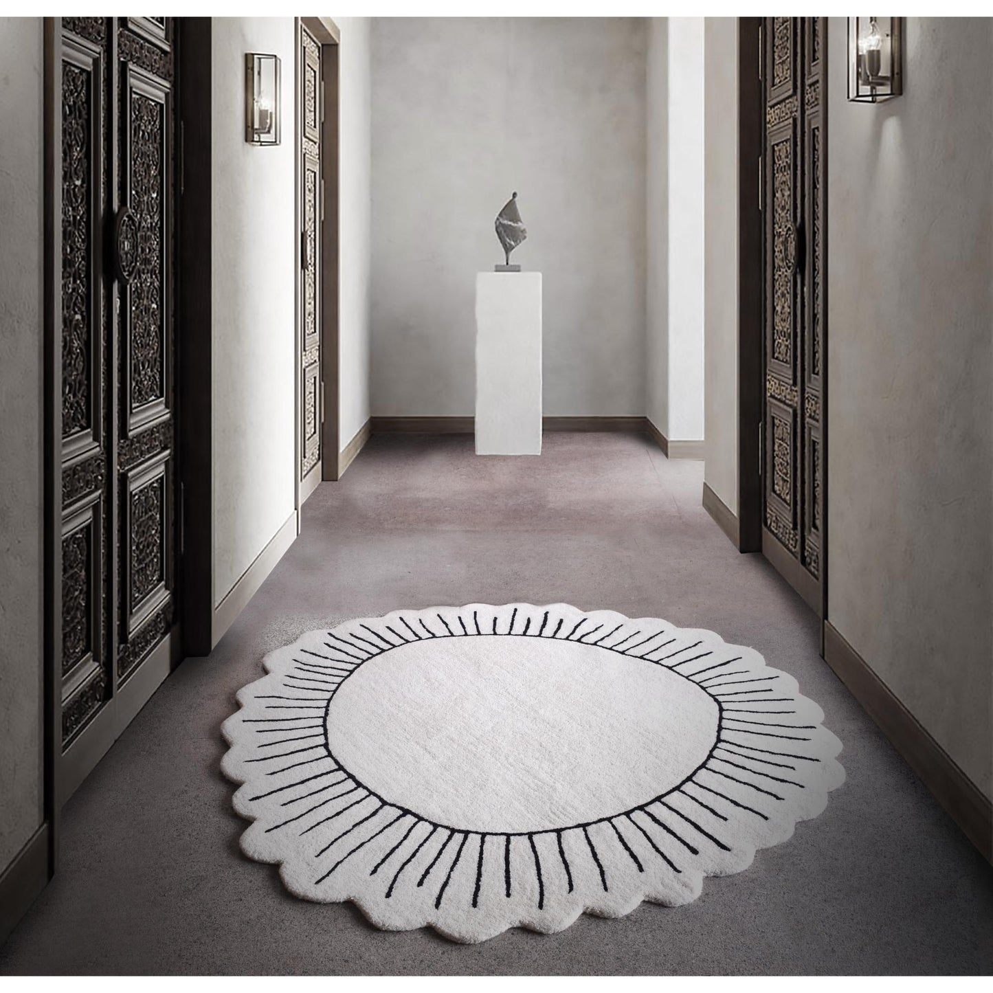 GAOTSA RUG - IVORY/CHARCOAL - HAND TUFTED - WOOL