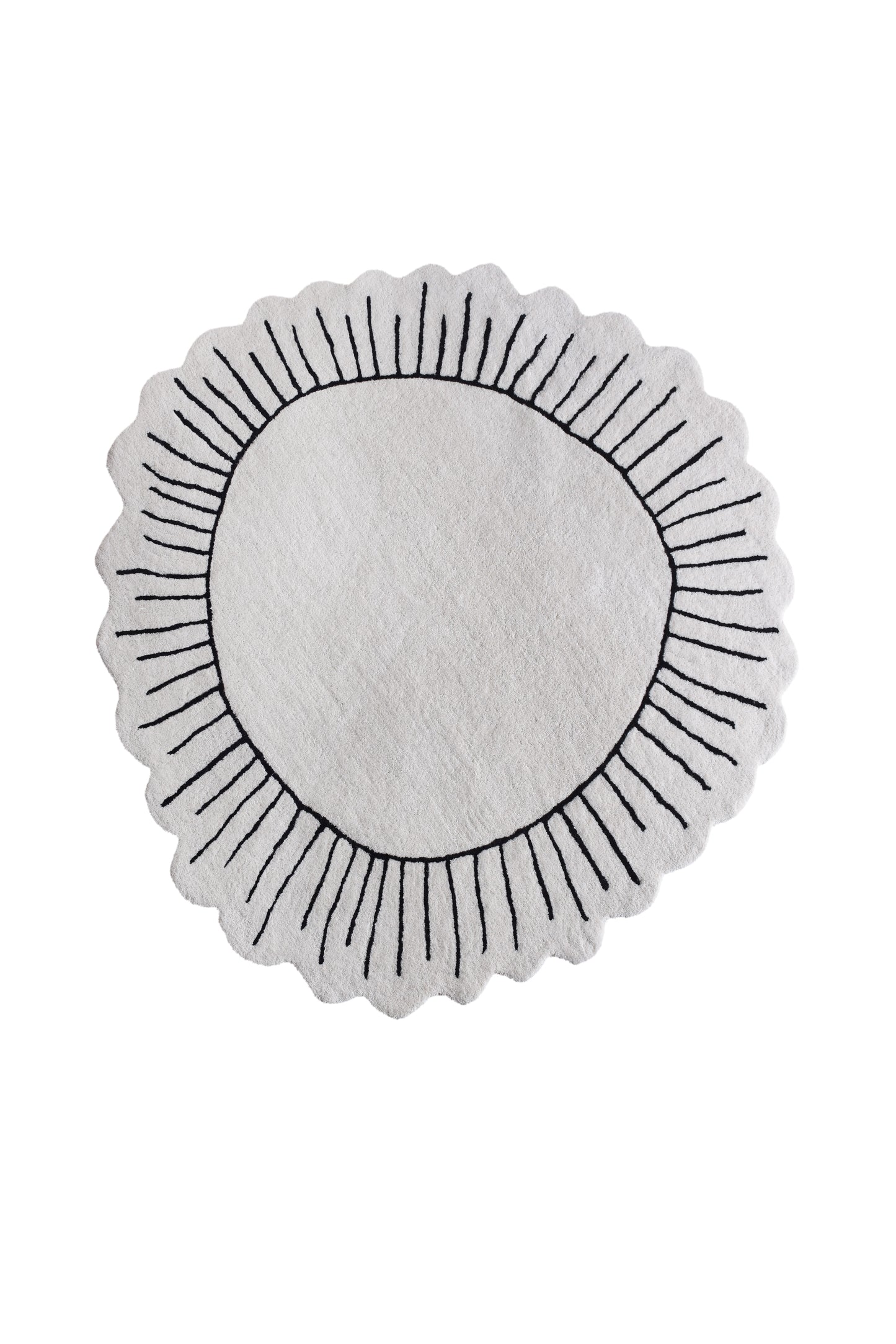 GAOTSA RUG - IVORY/CHARCOAL - HAND TUFTED - WOOL
