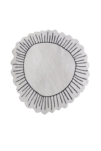 GAOTSA RUG - IVORY/CHARCOAL - HAND TUFTED - WOOL