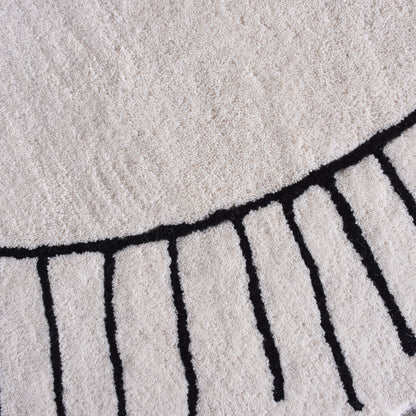 GAOTSA RUG - IVORY/CHARCOAL - HAND TUFTED - WOOL