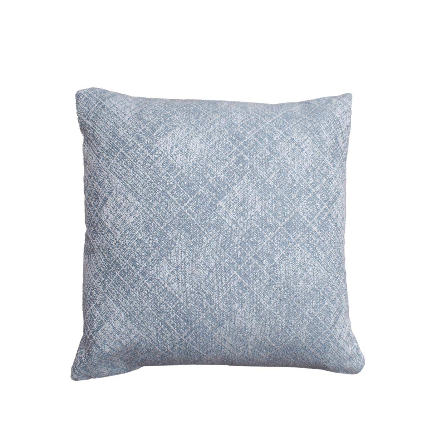 Gradesh - Ii Cushion, Blended Fabric, Blue, Natural White, Machine Made, Flat Weave 