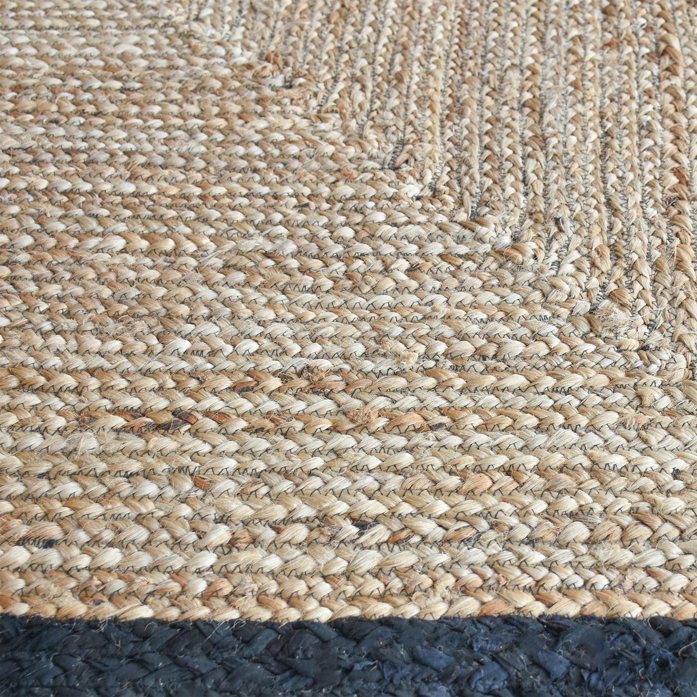 Area Rug, Bedroom Rug, Living Room Rug, Living Area Rug, Indian Rug, Office Carpet, Office Rug, Shop Rug Online, Hemp, Recycled Fabric, Charcoal, Natural, Hm Stitching, Flat Weave, Braided