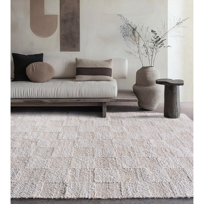 HOREZU RUG - NATURAL/IVORY - HANDWOVEN - WOOL/JUTE