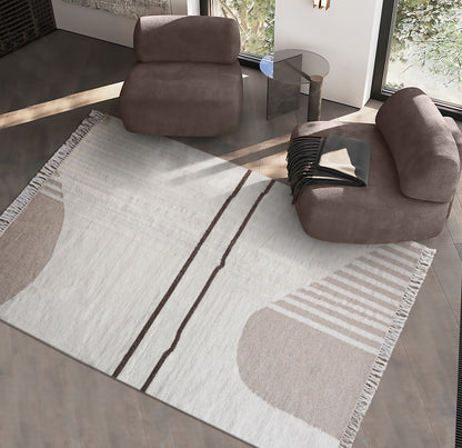 LARRABEE RUG - IVORY/BEIGE - HANDWOVEN - WOOL