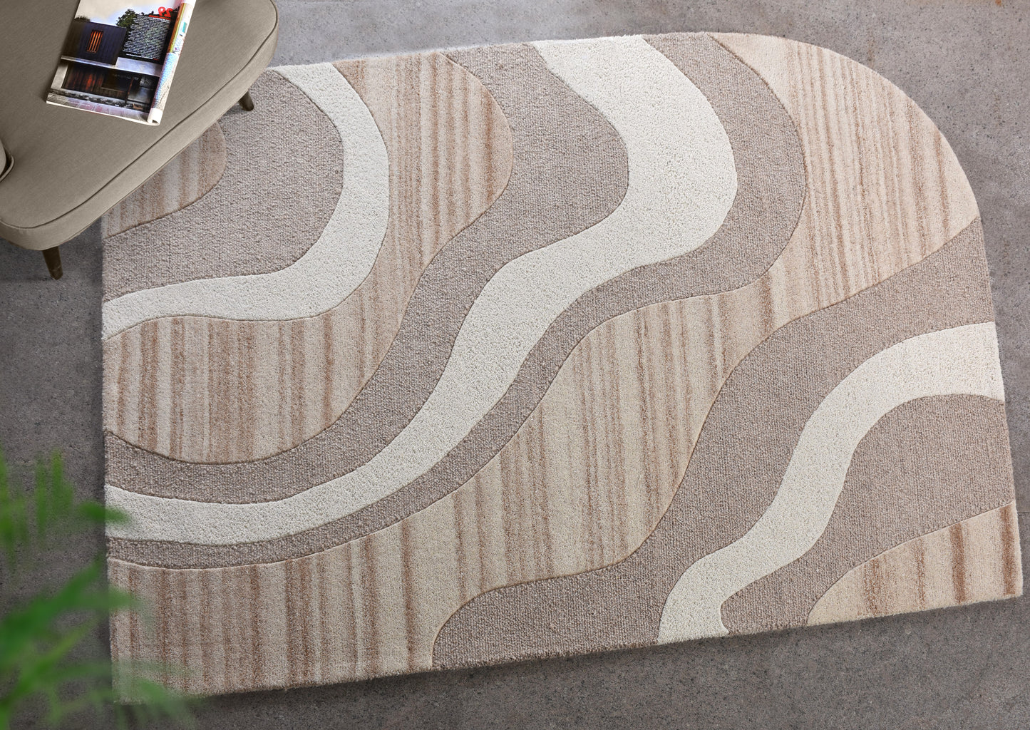 LORENZINI RUG - BEIGE/IVORY - HAND TUFTED - WOOL