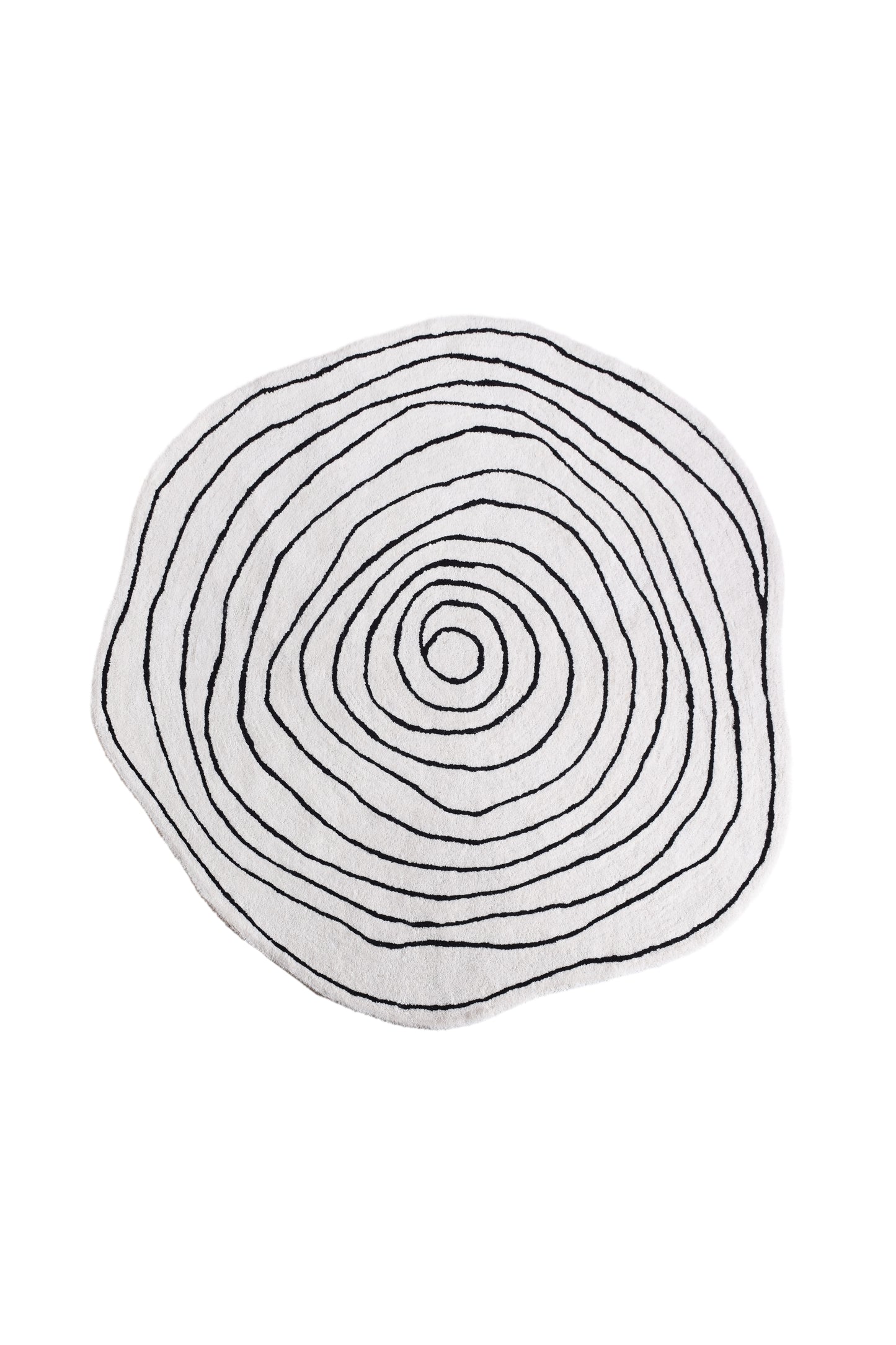 MELUR RUG - IVORY/CHARCOAL - HAND TUFTED - WOOL