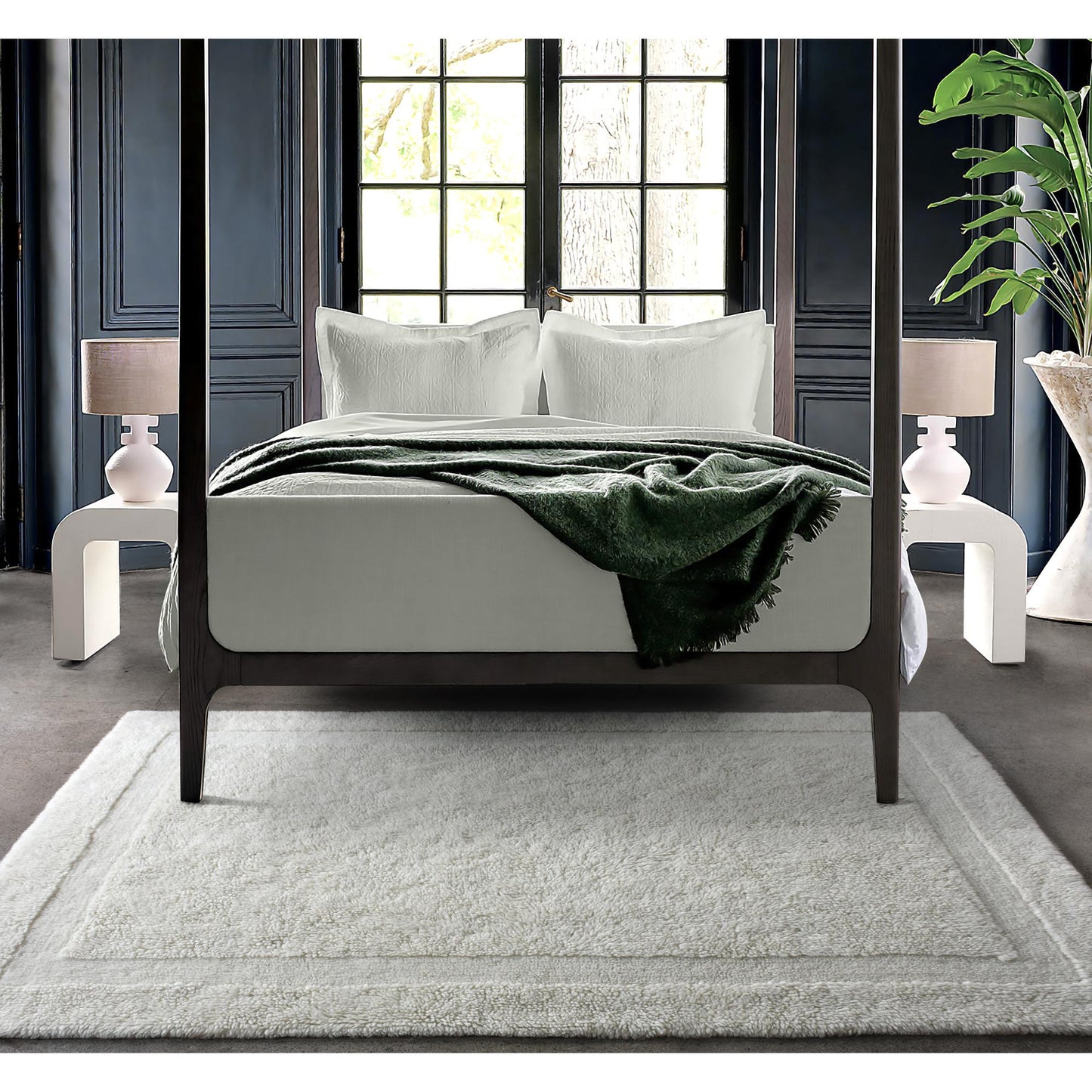MOSSBACK RUG - NZ WOOL - TABLE TUFTED - IVORY