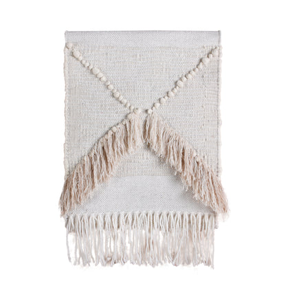 OBARSIA WALL HANGING - IVORY/BEIGE - HANDWOVEN - WOOL