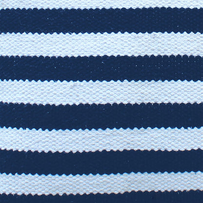 Oliver Pillow, Cotton, Natural White, Blue, Pitloom, Flat Weave