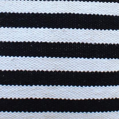 Oliver Pillow, Cotton, Natural White, Charcoal, Pitloom, Flat Weave