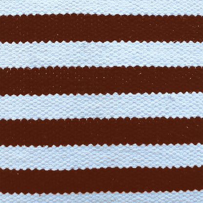 Oliver Pillow, Cotton, Natural White, Rust, Pitloom, Flat Weave