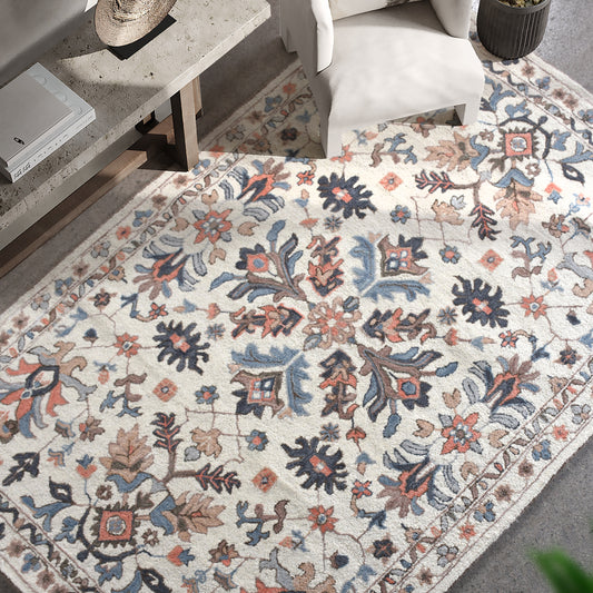 RILANO RUG - IVORY/MULTI - HAND TUFTED - WOOL