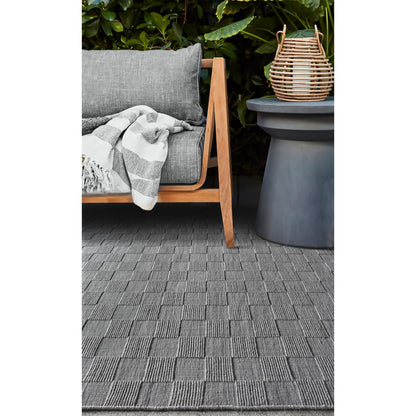 SAMPAN RUG - GREY - HANDWOVEN - PET